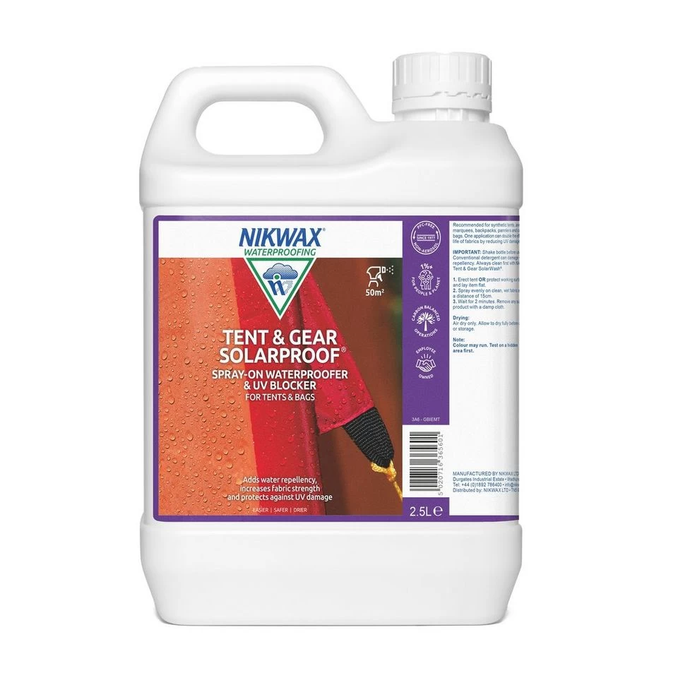 Nikwax Tent And Gear SolarProof® (2.5 Litre) - Image 3