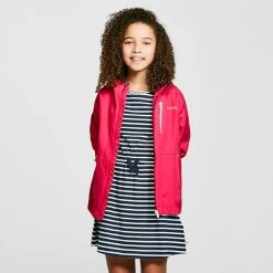 Regatta Childs Calderdale II Waterproof Jacket Pink Fusion