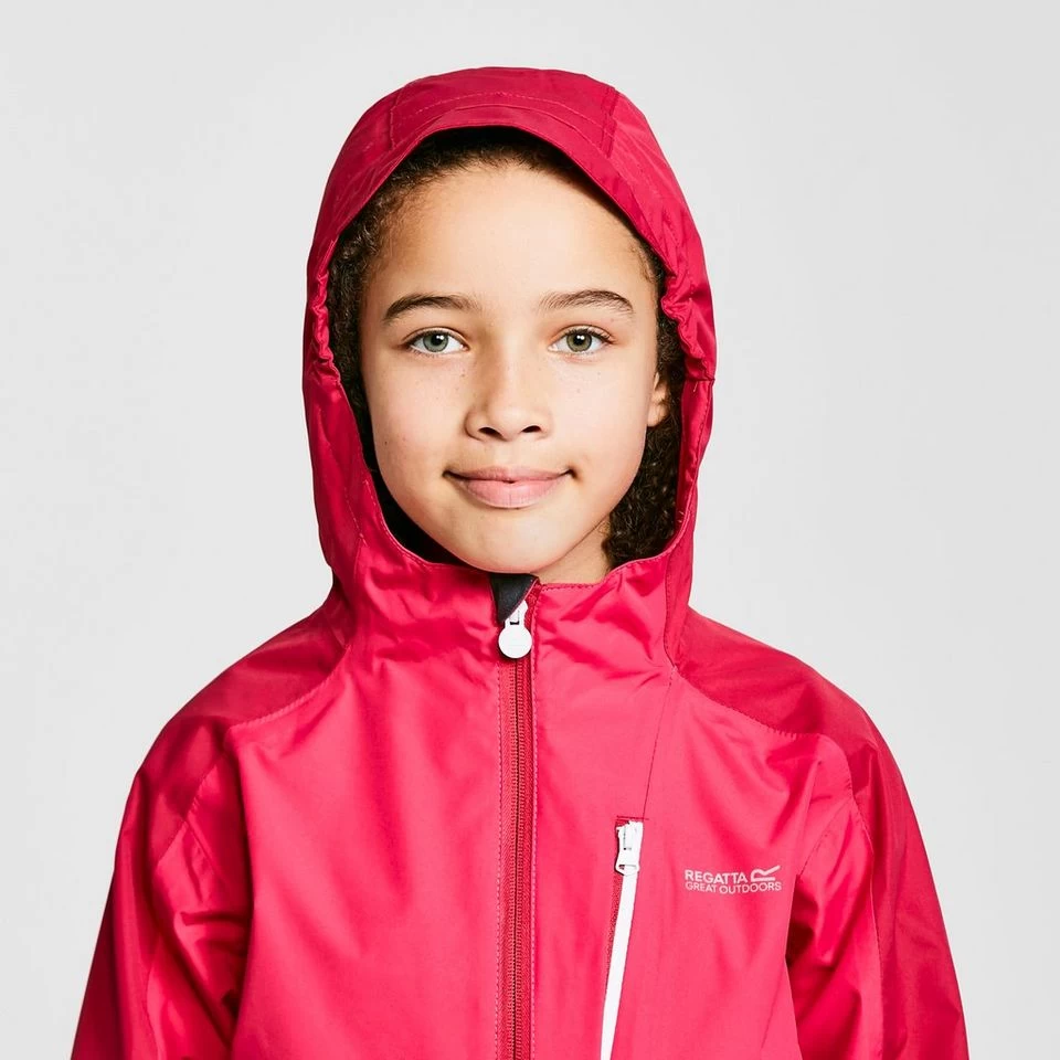 Regatta Childs Calderdale II Waterproof Jacket Pink Fusion - Image 5