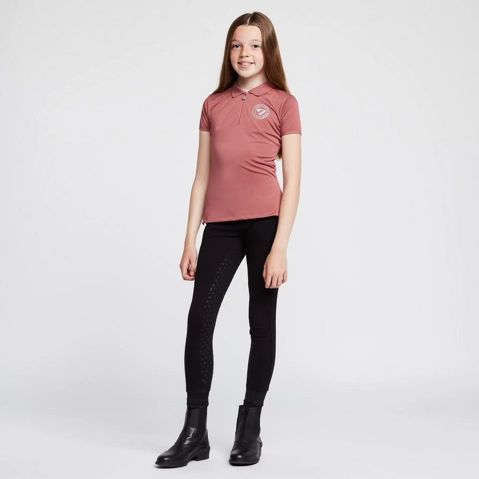 Childs Parsons Tech Polo Shirt Dusky Pink - Image 3