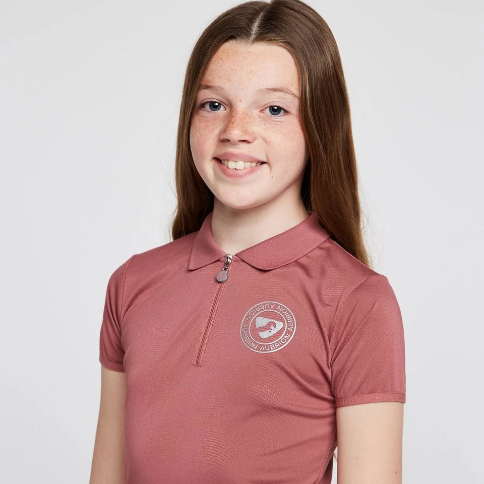 Childs Parsons Tech Polo Shirt Dusky Pink - Image 4