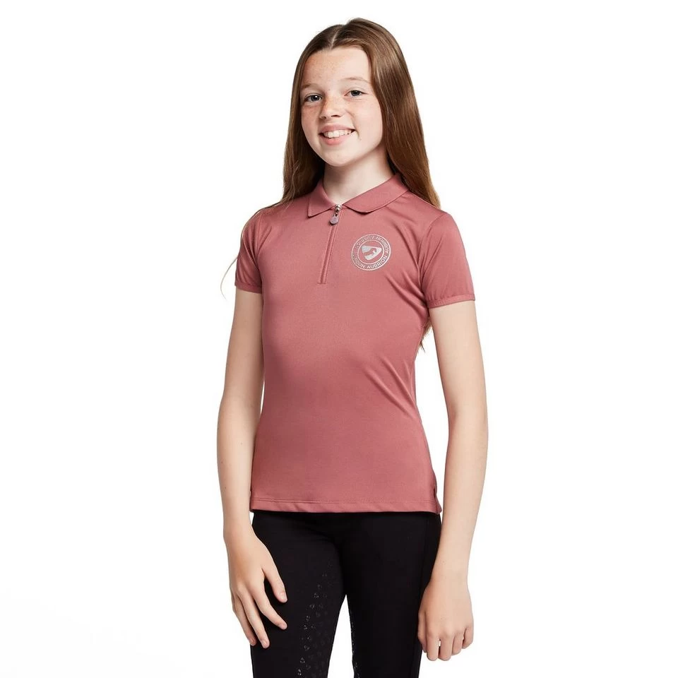 Childs Parsons Tech Polo Shirt Dusky Pink - Image 7