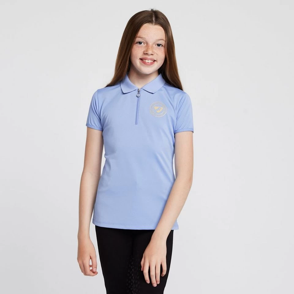 Childs Parsons Tech Polo Shirt Sky Blue