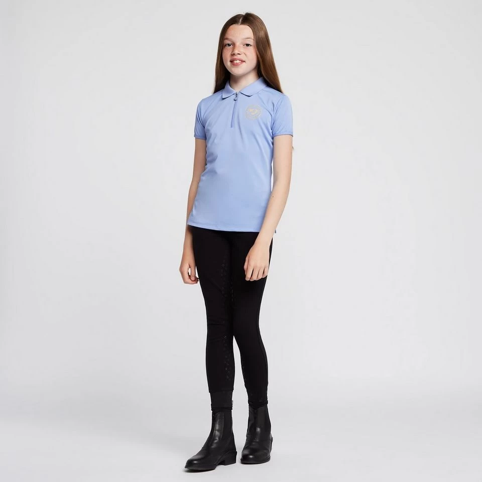Childs Parsons Tech Polo Shirt Sky Blue - Image 3