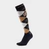 Argyle Socks Navy/Sand/Gold