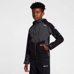 Regatta Kids' Highton III Waterproof Jacket Black/India Grey