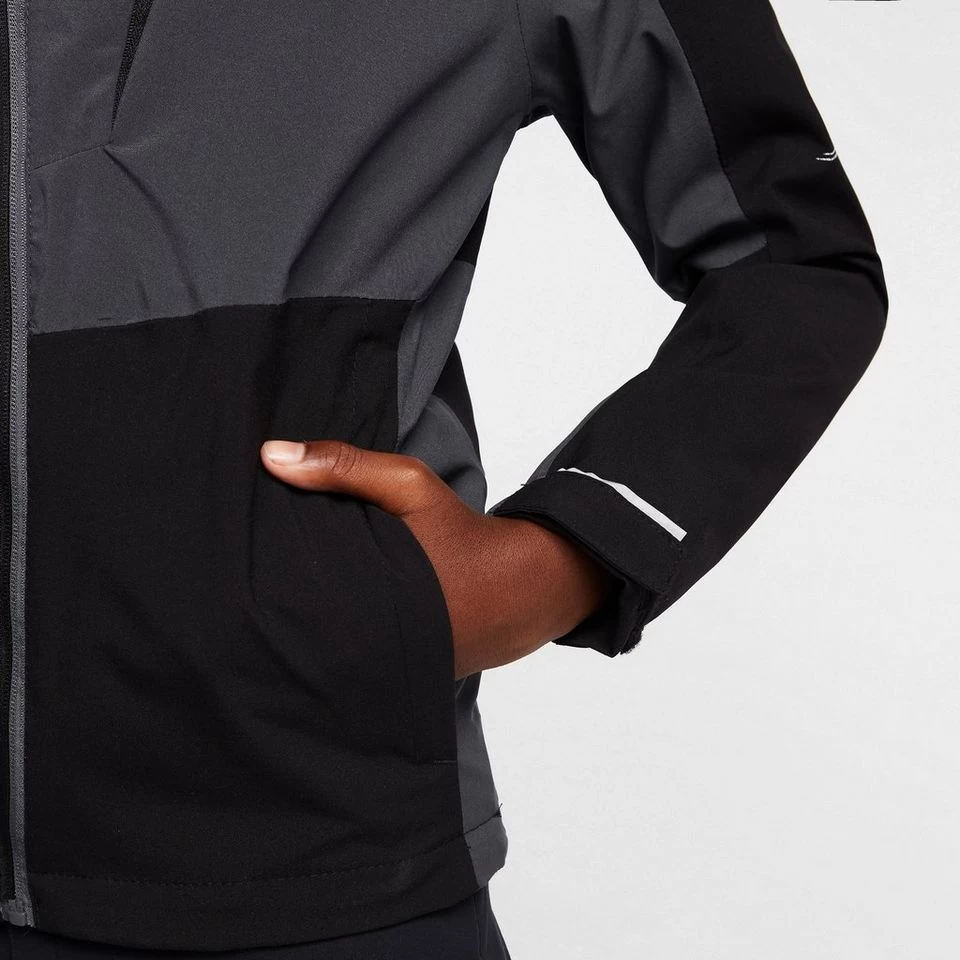 Regatta Kids' Highton III Waterproof Jacket Black/India Grey - Image 7