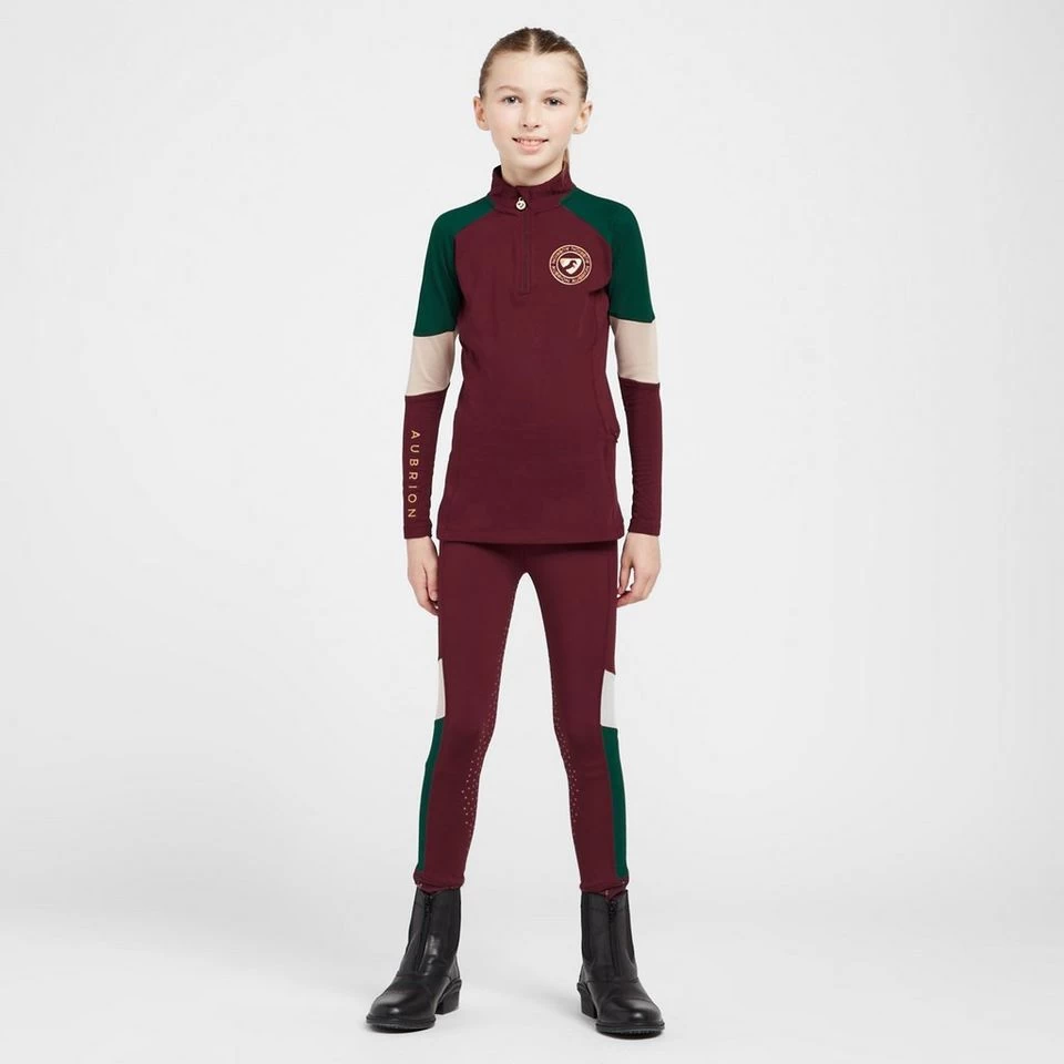 Kids' Eastcote Riding Tights Wine - Image 3