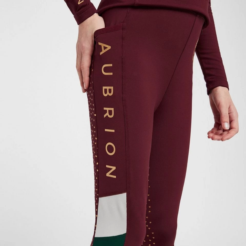 Kids' Eastcote Riding Tights Wine - Image 5