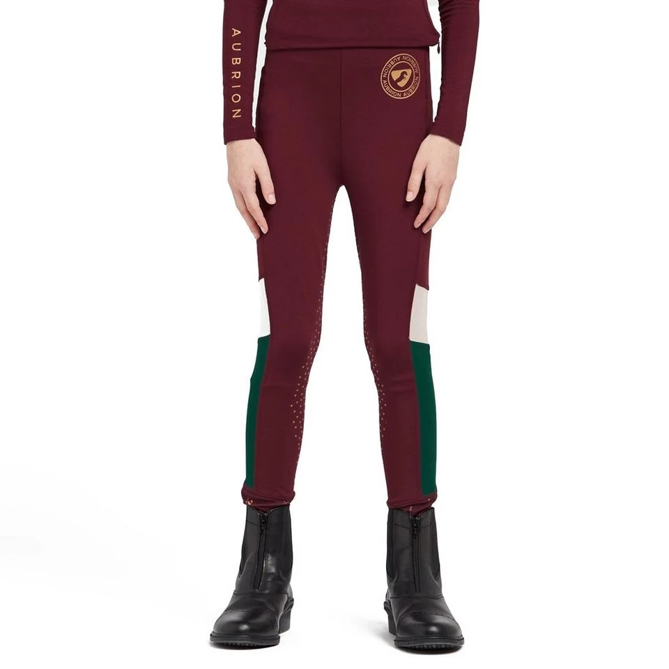 Kids' Eastcote Riding Tights Wine - Image 9