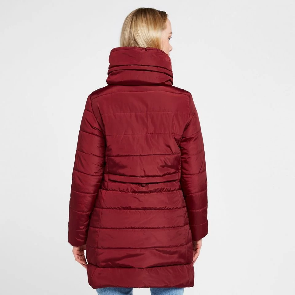Regatta Womens Pamelina Hooded Parka Jacket Red - Image 2