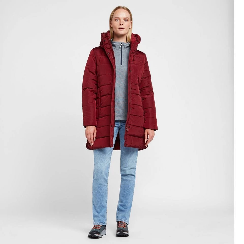 Regatta Womens Pamelina Hooded Parka Jacket Red - Image 3