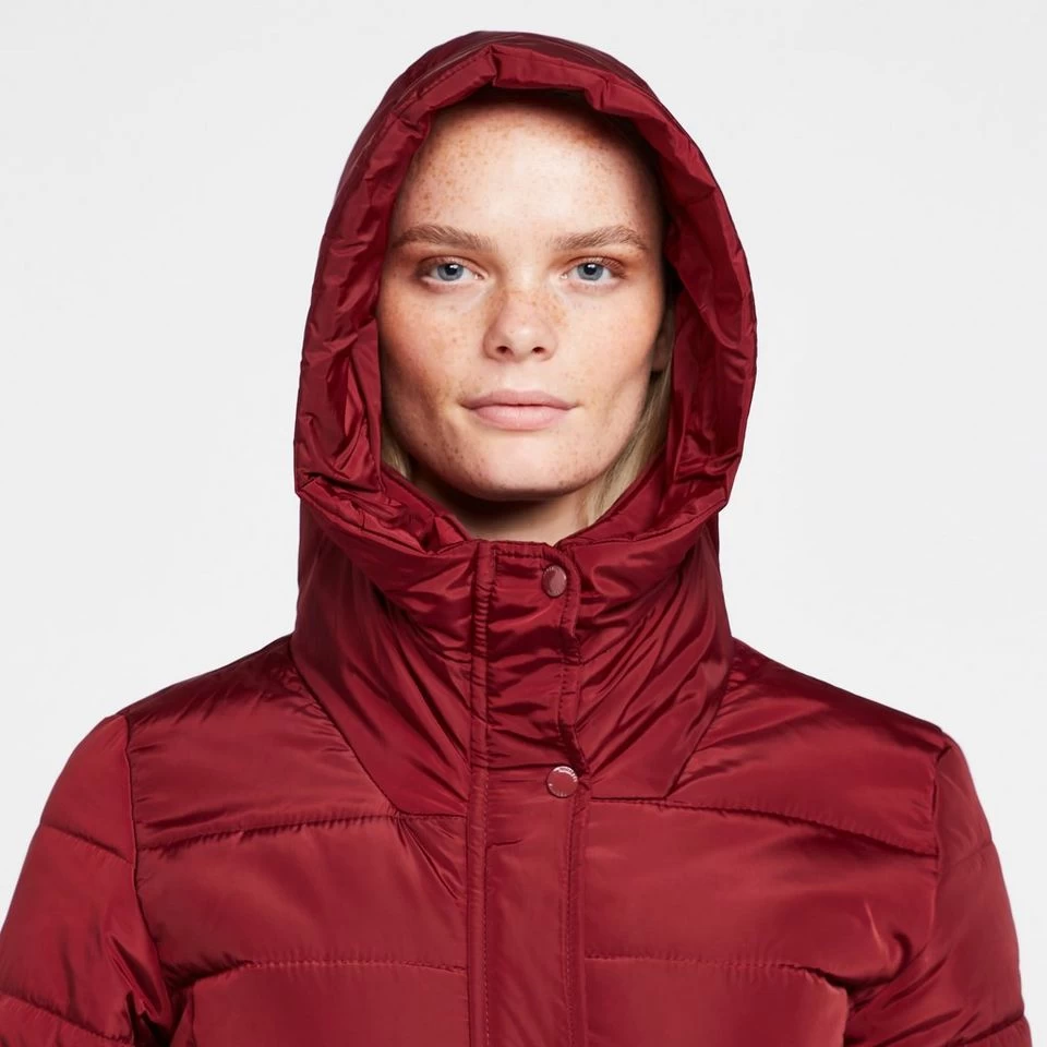 Regatta Womens Pamelina Hooded Parka Jacket Red - Image 4