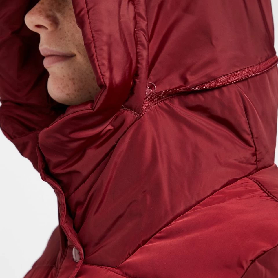 Regatta Womens Pamelina Hooded Parka Jacket Red - Image 6