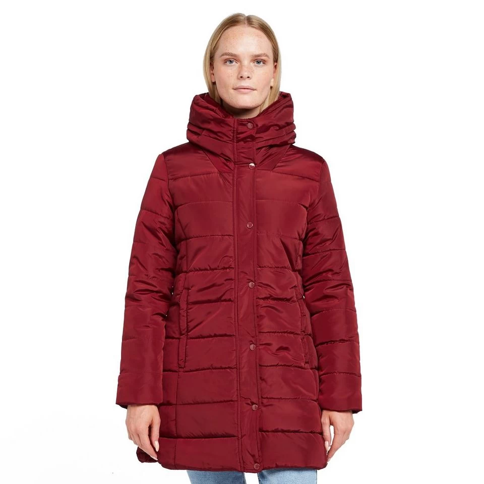 Regatta Womens Pamelina Hooded Parka Jacket Red - Image 12